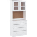Sideboard aus Samt und Massivholz
