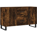 Sideboard in Braun mit einem Metallgestell