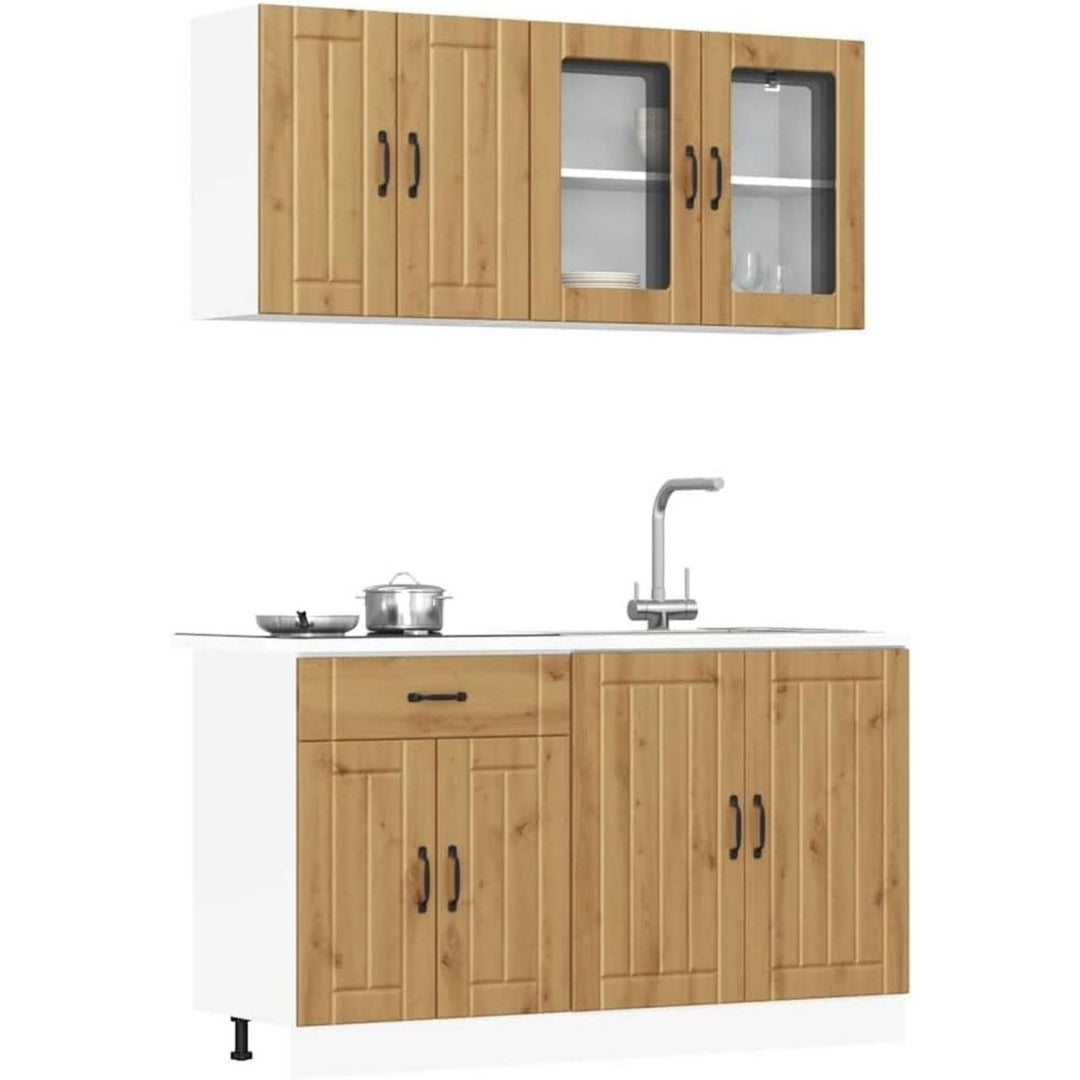 Wandschrank aus Holzwerkstoff mit Hoehenverstellung