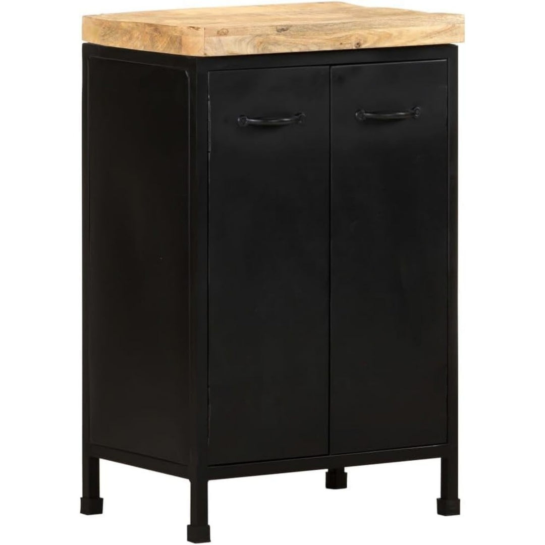 2 Tueren an dem Sideboard aus Mangoholz