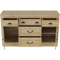 Sideboard verbindet 5 Schubladen und 2 Tueren