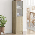 Der Hochschrank nimmt mit 35 x 37 x 142 cm Gestalt an