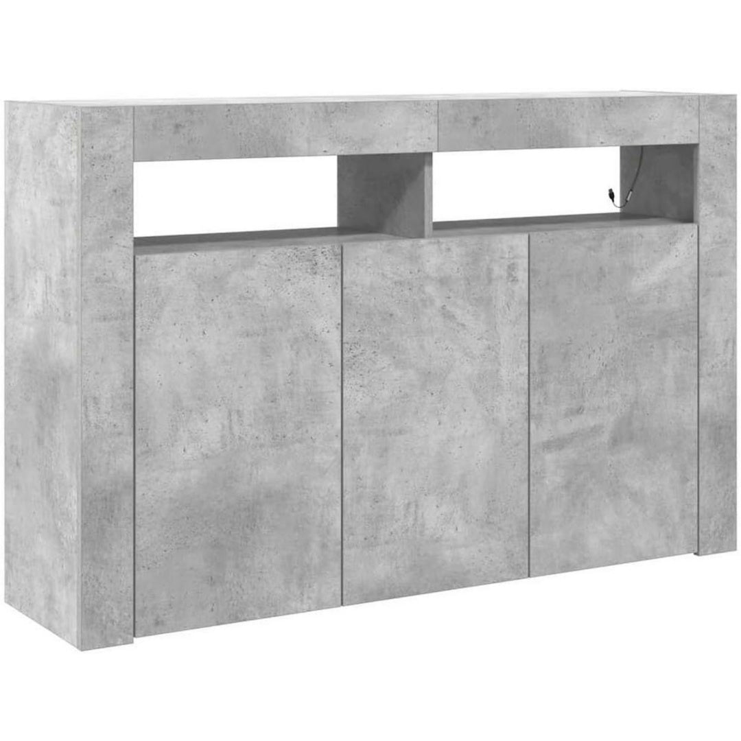 Sideboard mit einer klappbaren Konstruktion und geschlossenem Stauraum