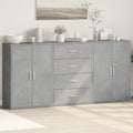 Das Sideboard misst 60 x 31 x 84 cm in Betongrau