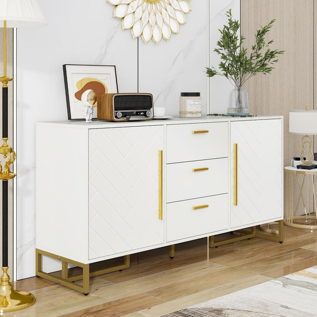 Sideboard mit den Massen 120 cm in Weiss