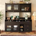 5 Schubladen und Glastueren an dem Sideboard