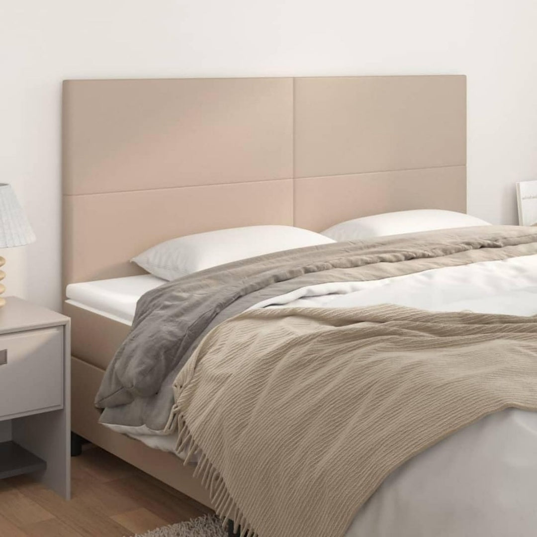 Das Kopfteil misst 200 cm in Beige